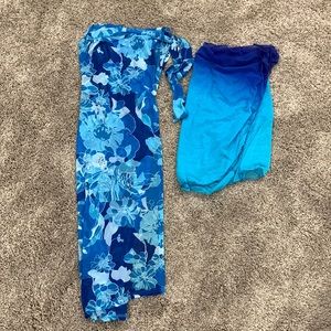 Express Floral blue swim cover-up bundle.
